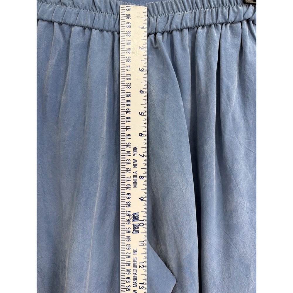 Jeffrey & Dara‎ Petite Blue 2 Piece Set Jacket Pants Rayon Size 4 Vintage - Picture 4 of 13